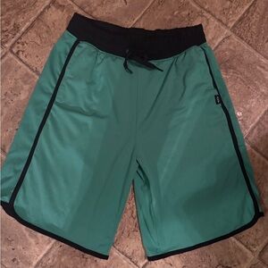 Abercrombie Kids Green and Black Shorts
